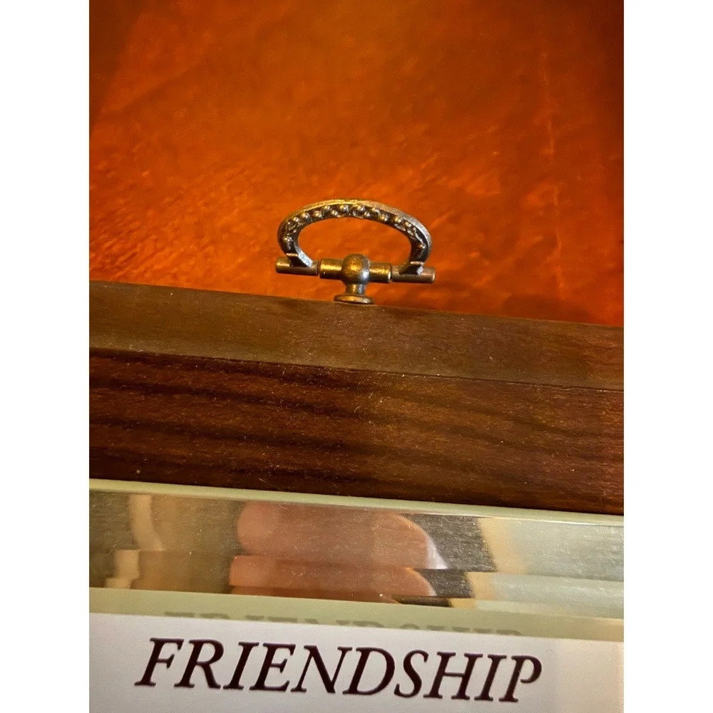Wood Framed Friendship Quote Plaque‎ Deer Mirror Accent Wall Decor Gift